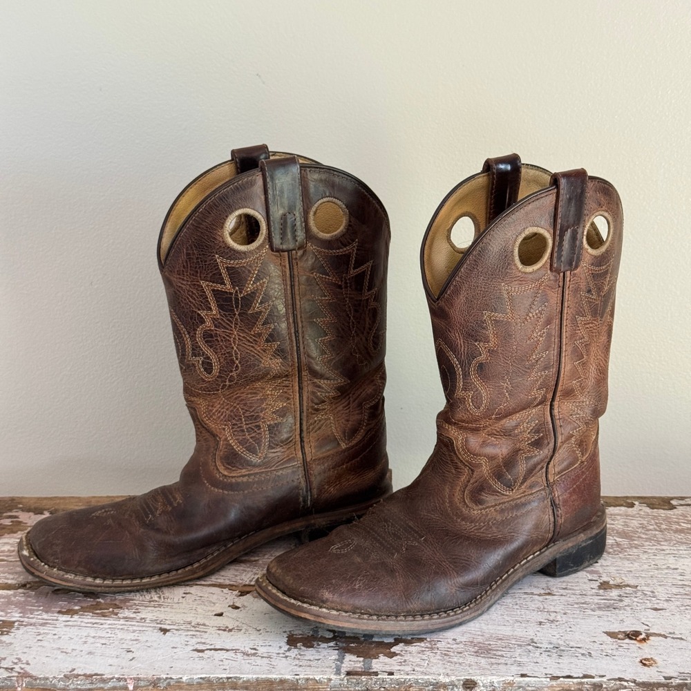 Smoky Mountain Boots 436650 Brown Leather Western Cowboy Boots Size 4M Ranchwear